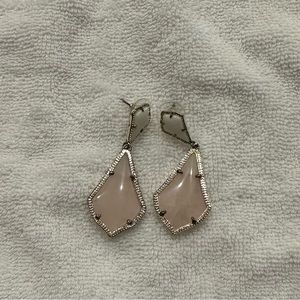 Kendra Scott Custom Earrings- gold, pink and white